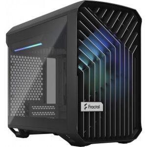 Fractal Design Torrent Nano Rgb Tg Light Tint Mini-Itx-Kabinet, Sort