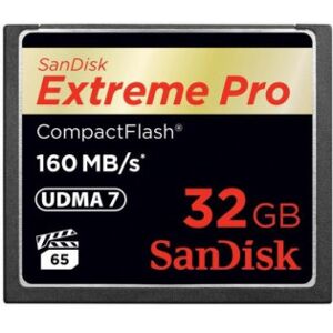 SanDisk 32 Gb Extreme Pro Compact Flash (Cf) Hukommelseskort