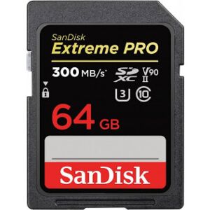 SanDisk 64 Gb Extreme Pro Sdxc Uhsii Hukommelseskort