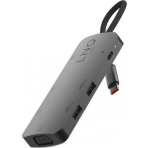 LINQ 7i1 Usbc Hdmi Adapter Triple Display Mstadapter, Stjernegrå