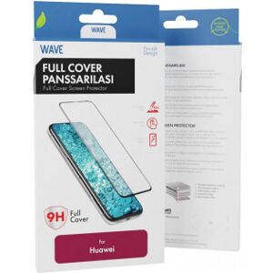 Wave Full Cover Panssarilasi, Huawei P30 Lite, Sort