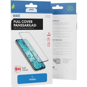 Wave Full Cover Panserglass, Nokia X10 / X20, Sort