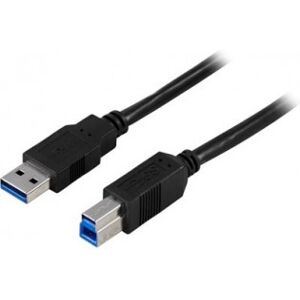 Intos Inline 5.0 M Usb 3.0 A - B, Han - Han Kabel, Sort