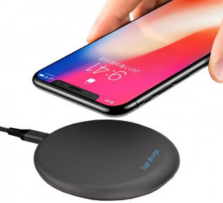 Qios Trådløs ladeplade Qi 10W - hvid Qios Trådløs ladeplade Qi 10W - hvid