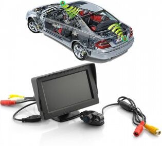 Trådløst bakkamera og 4,2" skærm Trådløst bakkamera og 4,2" skærm