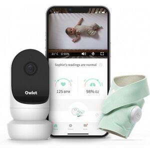 Owlet Monitor Duo: Smart Sok 3 + Cam 2 - Smart Sok + Babyvagt, Mint