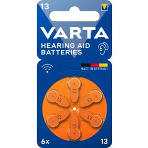 Varta 13/pr48 Høreapparatbatteri, 1,45v, 6 Stk.