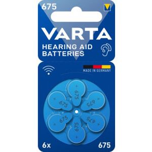 Varta 675/pr44 Høreapparatbatteri, 1,45v, 6 Stk.