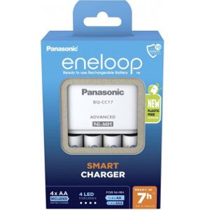 Panasonic Eneloop Bq-Cc17 -Lader, + 4 Stk. 1900 Mah Aa-Genopladelige B