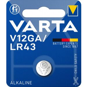 Varta V12ga / Lr43-Knapbatteri, 1 Stk.