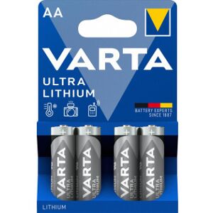 Varta Lithium Ultra-Litiumbatteri, 4 Stk. Aa (Lr6) Batterier