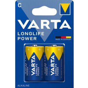 Varta Longlife Power -Alkalibatteri, 2 Stk C (Lr14) Batterier