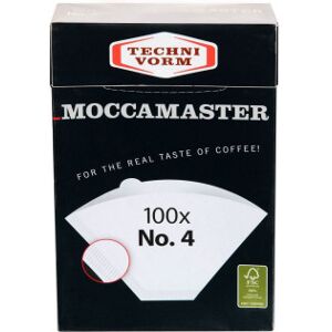 Moccamaster Filterpapir 1x4, 100 Stk.