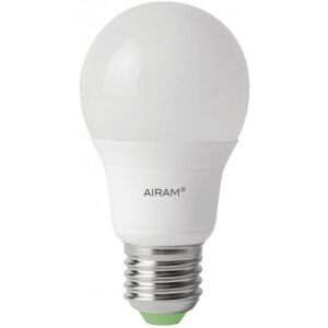 Airam Led-Frostlæmpe, E27, 2800 K, 470 Lm, Opal