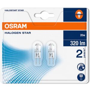 Ledvance Osram Halostar St 20w G4 Halogenpære, 12 V, G4, 2800 K, 375 Lm, 20 W,