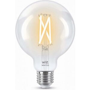 WiZ Smartlampe Globe, E27, Klar Glas, Justerbar Hvid