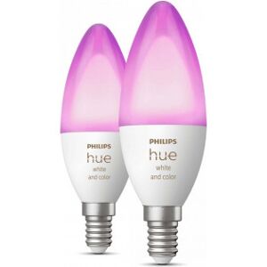 Philips White And Color Ambiance -Led-Pære, Bt, E14, 470 Lm, 2 Stk