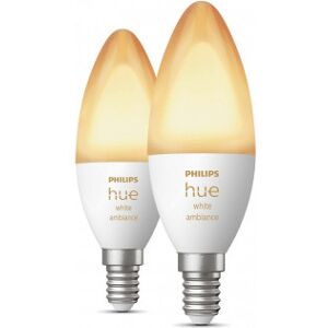 Philips White Ambiance - Led-Smartlampe, Bt, E14, 470 Lm, 2 Stk Pa