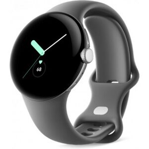 Google Pixel Watch Wifi - Smartur, Poleret Sølv / Kulsort