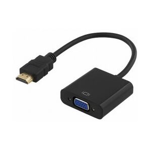 Deltaco Delcato Hdmi Til Vga+audio Adapter, 0,2 M