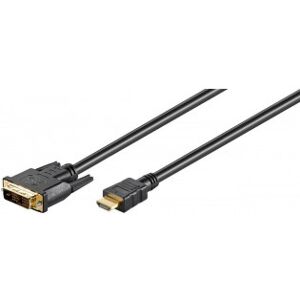 Cablexpert Hdmi-Dvi-D Single-Link-Kabel, 1,8 M, Sort