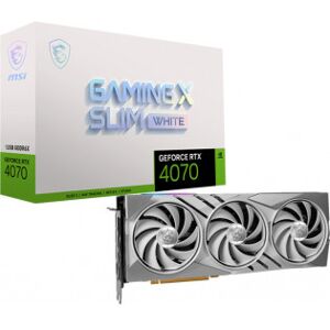 MSI Geforce Rtx 4070 Gaming X Slim White 12g -Grafikkort, Hvid