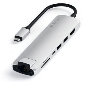 Satechi Slim Usbc Multiportadapter, Sølv