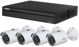 Dahua Surveillance System 4 FullHD-kameraer Dahua Surveillance System 4 FullHD-kameraer