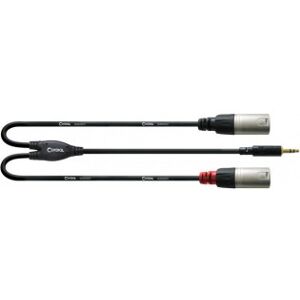 Cordial -Y-Kabel, 3,5mm - 2 X Xlr, 3 M