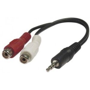 Intos Inline 2 X Rca Hun - 3,5 Mm Hankel -Kabel, 20 Cm