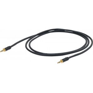 Proel 3,5 Mm Stereo Han - 3,5 Mm Stereo Han, 3m, Sort