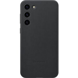 Samsung Galaxy S23+ Læder Cover Beskyttelsesetui, Sort