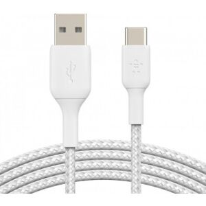 Belkin Boost Charge™ Usb-A - Usb-C Kabel Flettet, 1m, Hvid