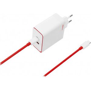 Oneplus Supervooc 100w Dual Ports Power Adapter -Netværksoplader, Hvid