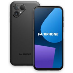 Fairphone 5 5g-Telefon, 256/8 Gb, Mat Sort