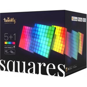 Twinkly Squares 5+1 -Pakke Led-Paneler, Sort, Rgb