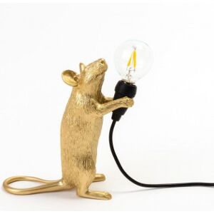 Seletti The Mouse Lamp Standing Bordlampe, Guld, Usb-Tilslutning