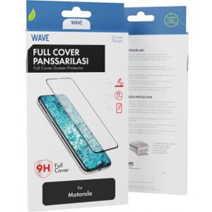 Wave Full Cover Hærdet Glas, Motorola Moto G73 5g, Sort Ramme