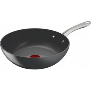 Tefal (Fornyede) (Re)New+ -Wok Pande, 28 Cm, Keramisk Belægning, Grå