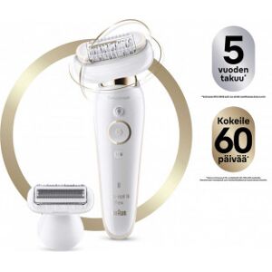 Braun Silk-Épil 9 Flex 9-002 -Epilator, Hvid/guld