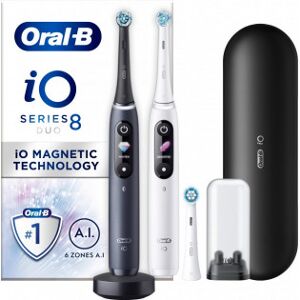 Oral-B Io Series 8 Duo Pack -Elektrisk Tandbørste, Hvid / Sort