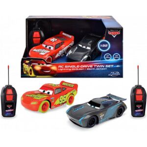 Jada Rc Disney Cars Glow Racers Fjernstyrede Biler, Lynet Mcqueen & Ja