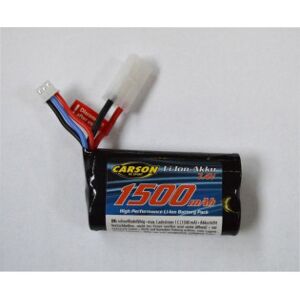 Carson-Model Sport Carson Li-Ion Fe-Linie-Batteri, 7.4v, 1500mah