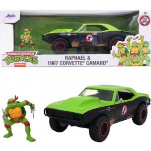 Turtles Raphael Chevy Camaro 1:24 -Bil Og Figur