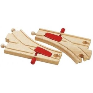 Brio World 33344 - Jernbanen -Mekaniske Skinner, 2 Stk