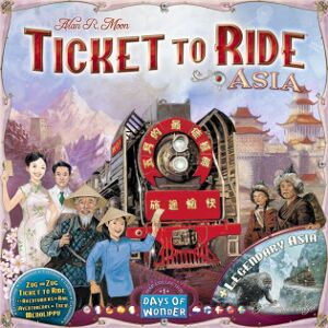 Days of Wonder Ticket To Ride Kortkollektion - 1: Asien - Tillæg Til Strategispillet