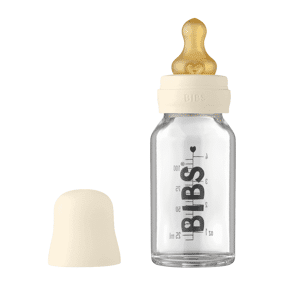 Bibs Glassutteflaske - Latex 110ml Ivory