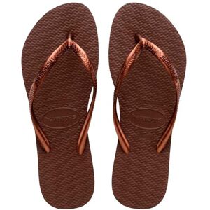 Havaianas Slim Klip Klapper   Dark Brown Metal Fra Havaianas