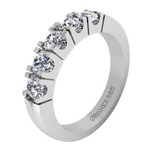 Henrik Ørsnes Design 14 Karat Hvidguld Ring fra Smykkekæden med Diamanter 1,25 Carat TW/SI