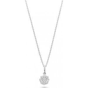 Spirit Icons Vanity Pendant 14 Karat Hvidguld Halskæde med Diamanter 0,34 Carat W/VS